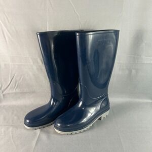 Tingley Trim Fit 51446 Rain Womens US 6 Dark Blue PVC Waterproof Knee High Boots